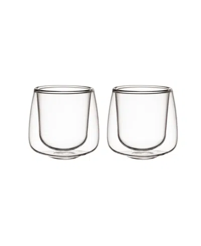 VILLEROY & BOCH ARTESANO HOT COLD BEVERAGES SMALL INSULATED ESPRESSO TUMBLER, SET OF 2