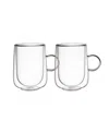 Villeroy & Boch Artesano Hot Cold Beverages Large Insulated Latte Glass, Set Of 2 In Clear