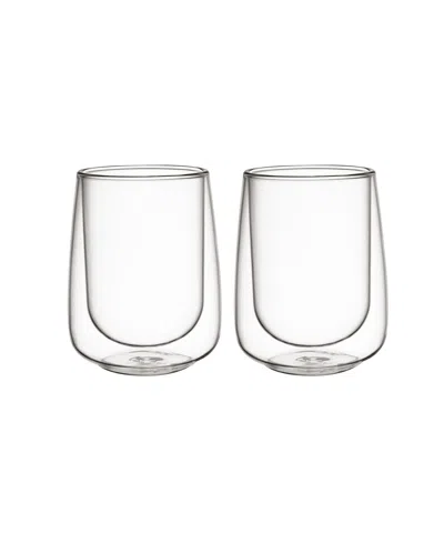 VILLEROY & BOCH ARTESANO HOT COLD BEVERAGES SMALL INSULATED LATTE TUMBLER, SET OF 2