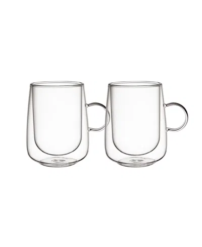 Villeroy & Boch Artesano Hot Cold Beverages Small Insulated Latte Glass, Set Of 2 In Clear