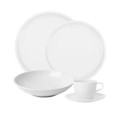 Villeroy & Boch Artesano Original 30 Piece Dinnerware Set, Service For 6, Creamy White