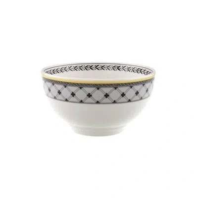 Villeroy & Boch Audun 21.75 oz Ferme Rice Bowl In White;gray;yellow