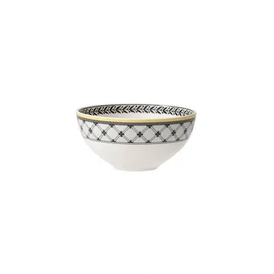 Villeroy & Boch Audun 6.75 oz Ferme Individual Soup Bowl In White;gray;yellow