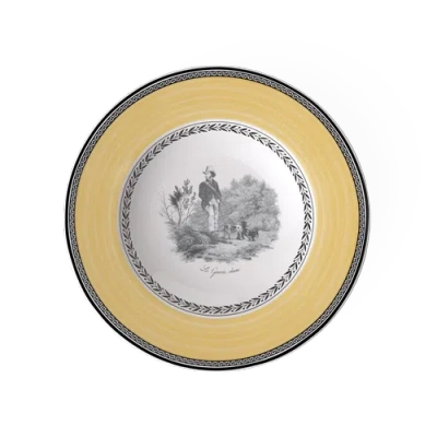 Villeroy & Boch Audun Chasse Soup Bowl In Yellow
