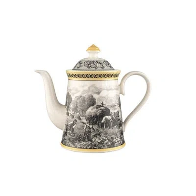 Villeroy & Boch Audun Ferme 5.5 Cup Coffeepot In Gray;yellow