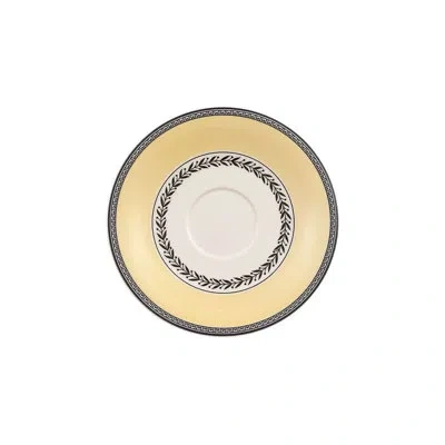 Villeroy & Boch Audun Ferme 6.25" Coffee / Tea Cup Saucer In Gray;yellow