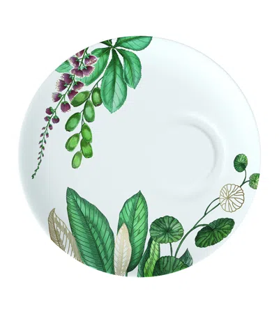 Villeroy & Boch Avarua Leaf-print Porcelain Espresso Saucer 14.5cm