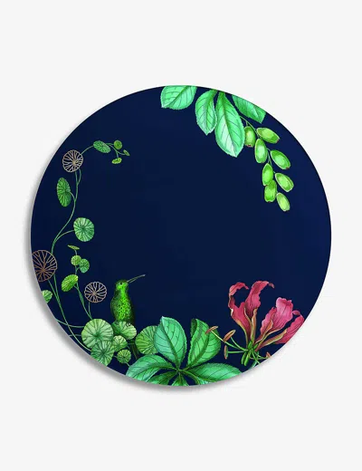 Villeroy & Boch Avarua Leaf-print Porcelain Dessert Breakfast Plate 21.9cm