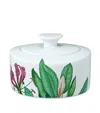 Villeroy & Boch Avarua Botanical-print Porcelain Jam Pot 11.5cm