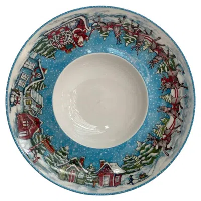 Pre-owned Villeroy & Boch Beautiful Christmas Plate From  Porcelail Plate In Gray