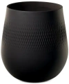 Villeroy & Boch Black Carre Vase No.1 In Black
