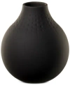 Villeroy & Boch Black Perle Vase No.3 In Black