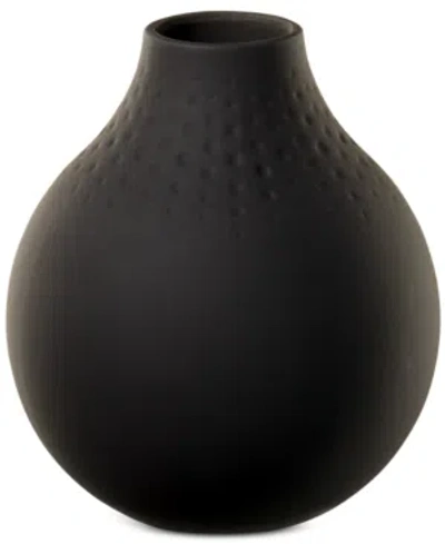 Villeroy & Boch Black Perle Vase No.3