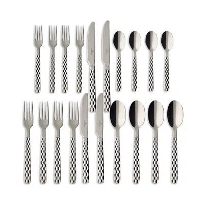 Villeroy & Boch Boston 20 Piece Flatware Set, Service For 4 In Silver