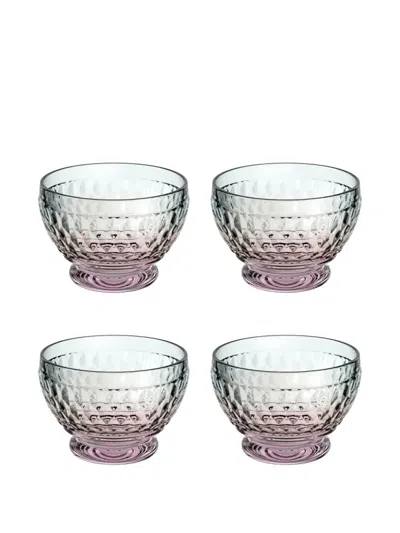 Villeroy & Boch Boston Bowl (set Of Four) In Transparent