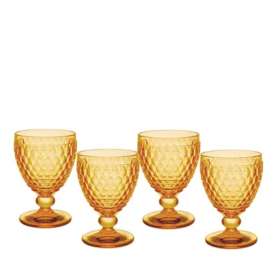 VILLEROY & BOCH BOSTON CLARET GLASS, SET OF 4