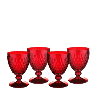 VILLEROY & BOCH BOSTON CLARET GLASS, SET OF 4,73097808