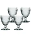 Villeroy & Boch 14 oz Boston Crystal Goblet, Set Of 4