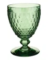 Villeroy & Boch Ston Tinted Crystal-glass Goblet 14.4cm In Green