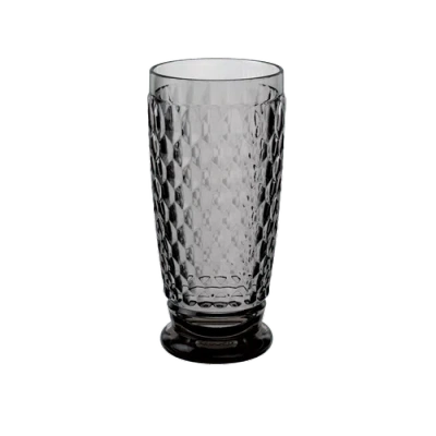 Villeroy & Boch Boston Coloured Highball-smoke  Set Of 4 In Grey