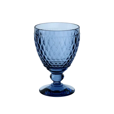 Villeroy & Boch Ston Crystal White Wine Goblet In Blue