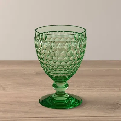 Villeroy & Boch Boston Crystal Red Wine Goblet, 6.75 oz In Green