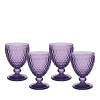 Villeroy & Boch Boston Goblet, Set Of 4 In Lavender