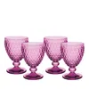 Villeroy & Boch Boston Red Wine Glasses, Set Of 4 In Purple