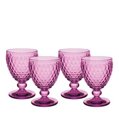 VILLEROY & BOCH BOSTON GOBLET, SET OF 4