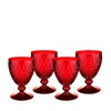 Villeroy & Boch Boston Goblet, Set Of 4 In Red