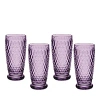 Villeroy & Boch Boston Highball Glass, Set Of 4 In Lavender