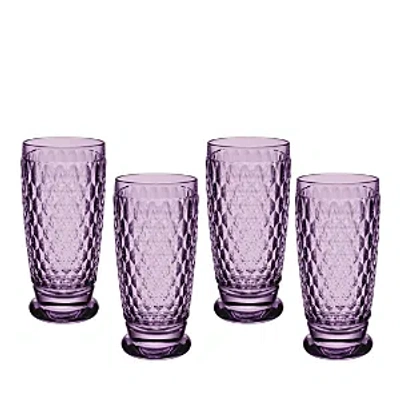 Villeroy & Boch Boston Highball Glass, Set Of 4 In Lavender