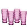 Villeroy & Boch Boston Highball Glasses, 13.5oz. Set Of 4 In Purple
