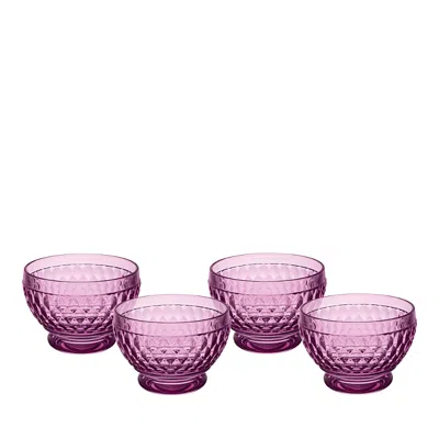 Villeroy & Boch Boston Individual Bowl, Set Of 4 In Berry