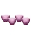 Villeroy & Boch Boston Individual Bowl, Set Of 4 In Berry