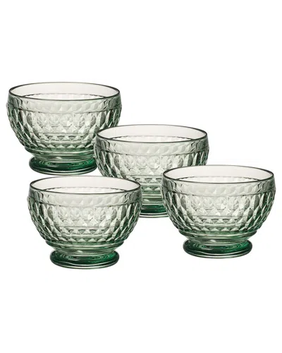 Villeroy & Boch Boston Individual Bowls (set Of 4) In Green
