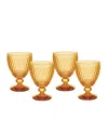 Villeroy & Boch Boston Red Wine Glasses, Set Of 4 In Saffron