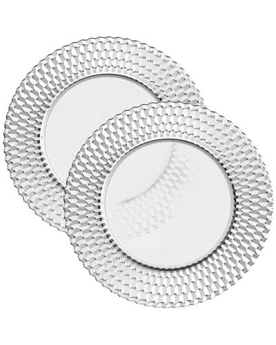 VILLEROY & BOCH VILLEROY & BOCH BOSTON SET OF 2 BUFFET PLATES