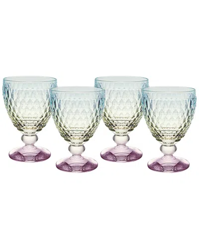 Villeroy & Boch Boston Set Of 4 Red Wine Glasses In Multi