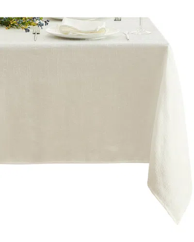 Villeroy & Boch Bristow Solid Texture Tablecloth In White