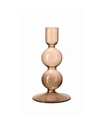 Villeroy & Boch Bubble Glass Small Candleholder In Clay