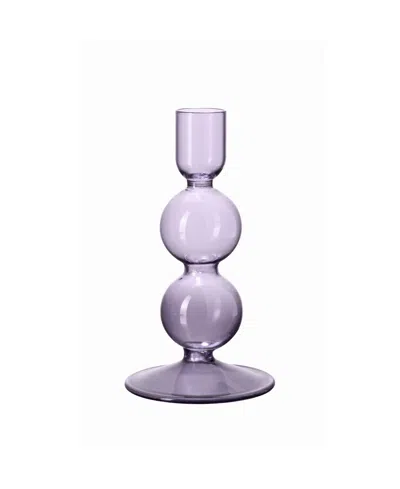 Villeroy & Boch Bubble Glass Small Candleholder In Lavender
