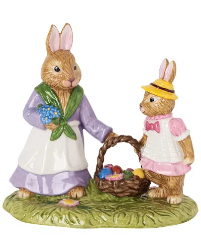 Villeroy & Boch Bunny Tales Flower Meadow With Emma & Anna In Multi