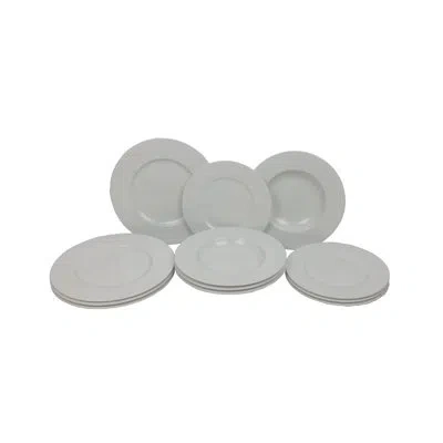 Villeroy & Boch Cellini 12 Piece Dinnerware Set, Service For 4, Premium Porcelain, Made In Germany, White