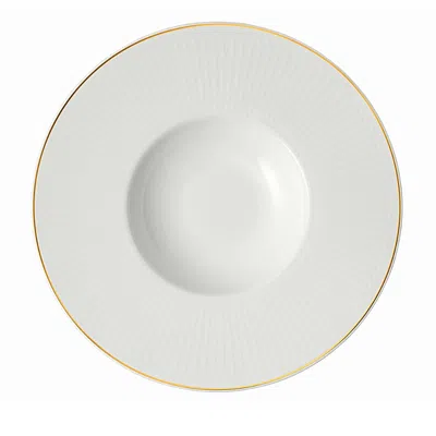 Villeroy & Boch Chateau Septfontaines Gold Rim Dinner Bowl In White