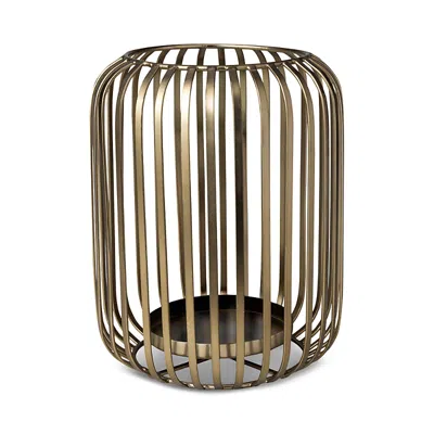 Villeroy & Boch Christmas Chic Hurricane Lamp Gold Tone Cage