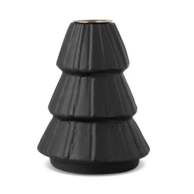 Villeroy & Boch Christmas Chic Tree Shaped Candle Holder In Black