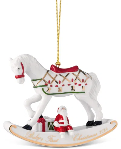 Villeroy & Boch Christmas Classics Rocking Horse Ornament In Multi