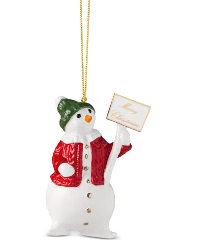 Villeroy & Boch Christmas Classics Snowman Ornament In Multi