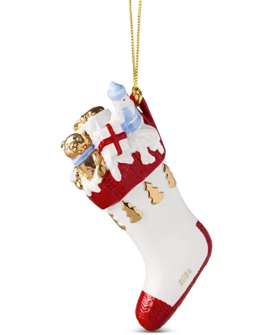 Villeroy & Boch Christmas Classics Stocking Ornament In Multi